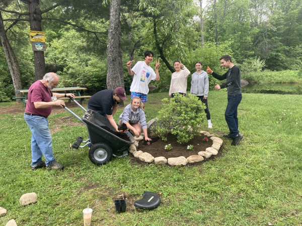 Key Club Gardening by the Fishing Pond